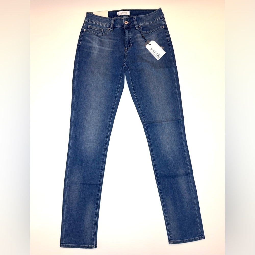 Yummie By Heather Thomson Straight Blasted Jeans Size- 27 ( New With Tags )